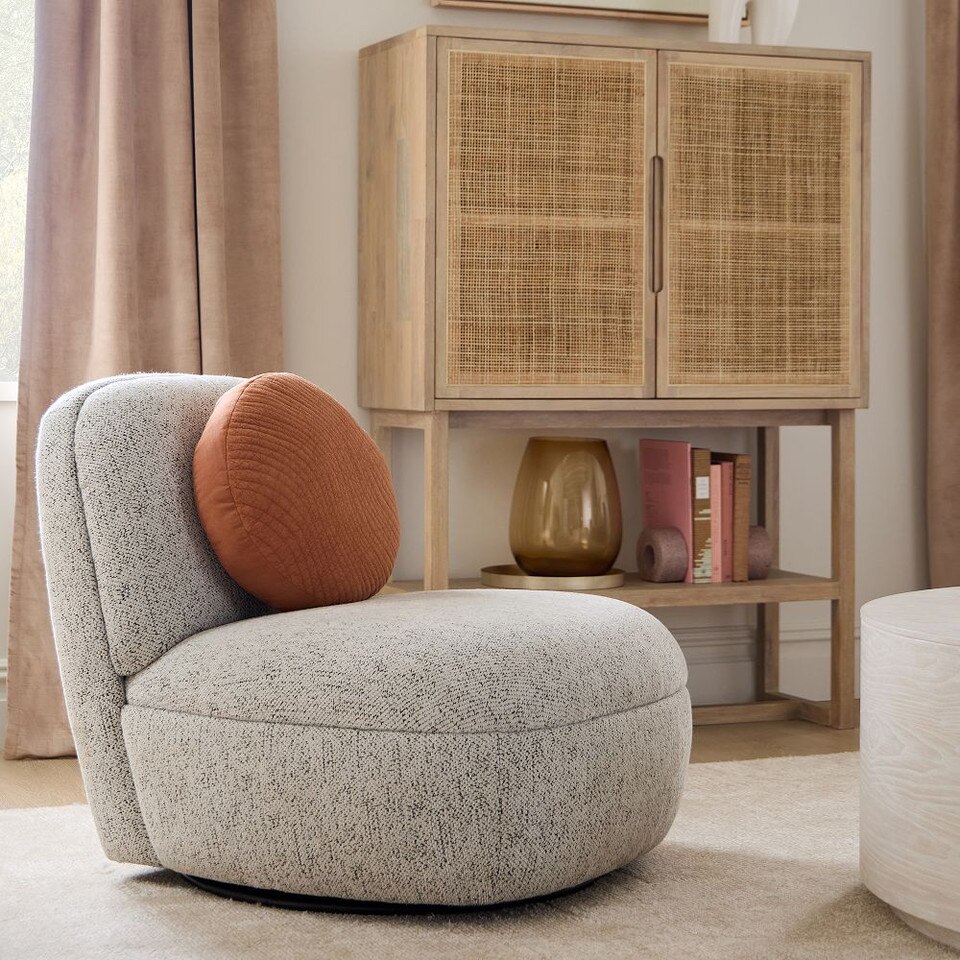 Addie Swivel Chair West Elm UK